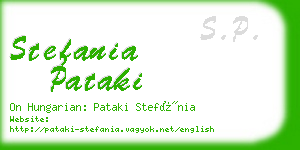 stefania pataki business card
